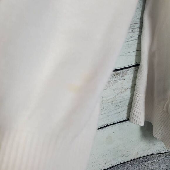 Zenana Outfitters Cream Open Front Knit Cardigan Size S - Picture 2 of 7